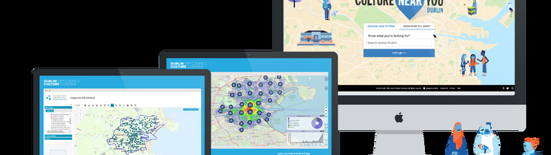 Cultural Audit and Map on three screens