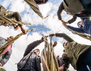 Willow weaving at Fairview Park. Photo: Ruth Medjber