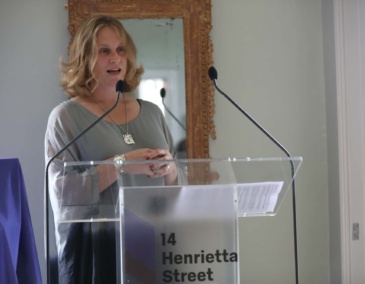 Iseult Byrne at the opening of 14 Henrietta Street, 2018.