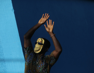 Chinedum at the launch of the Creative Residency in Sport