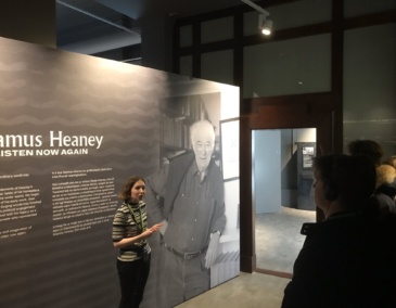 Jennifer Duffy giving a tour at NLI