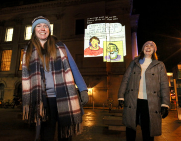 Linda and Bernie at City Hall