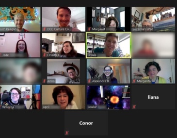 The National Neighbourhood group during their final session, January 2021