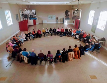 The Dublin City Council Culture Company tram in a meeting at Richmond Barracks Inchicore Dublin 8