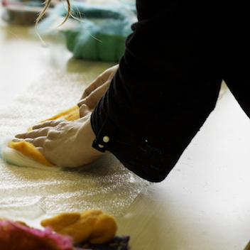Getting Creative Ballybough Craft Group try out Felting