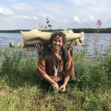 Lucy on a four-month Stone Age immersion project in 2018. Credit: Thomas Schaefer