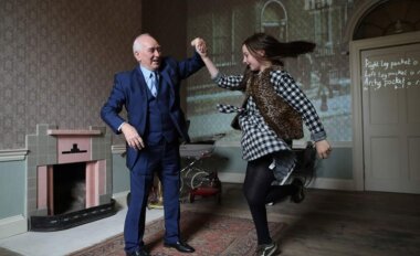 Peter Brannigan and Lillian Rowley Quinn at 14 Henrietta Street at the launch of 14 Henrietta Street, Photo by Julien Behal