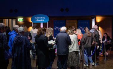 Decorative dublin festival of history 2025 people waiting in line to have their books signed by authors website 800x540