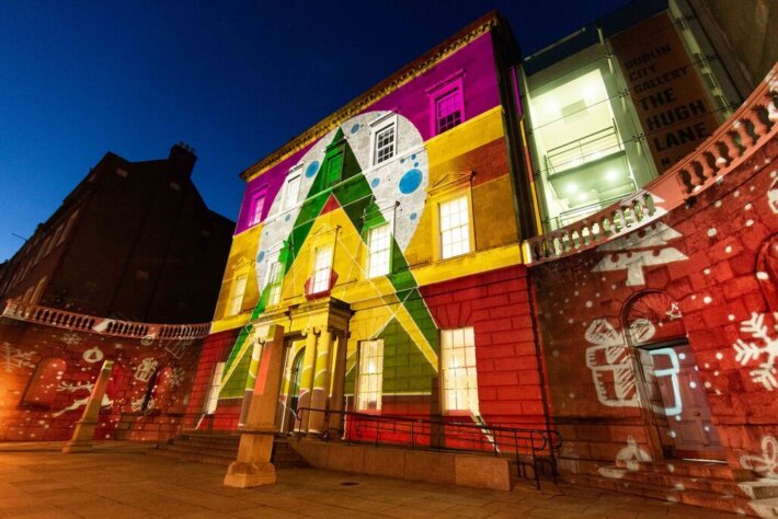 The finished artwork on the Hugh Lane. Photo: Dan Bulter