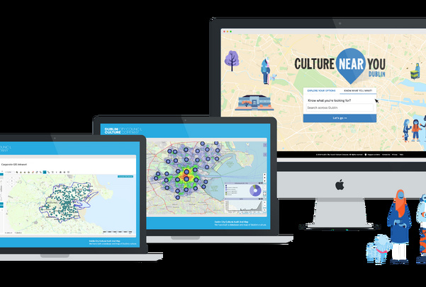 Cultural Audit and Map on three screens