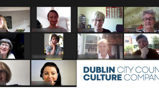 Participants on a Zoom session