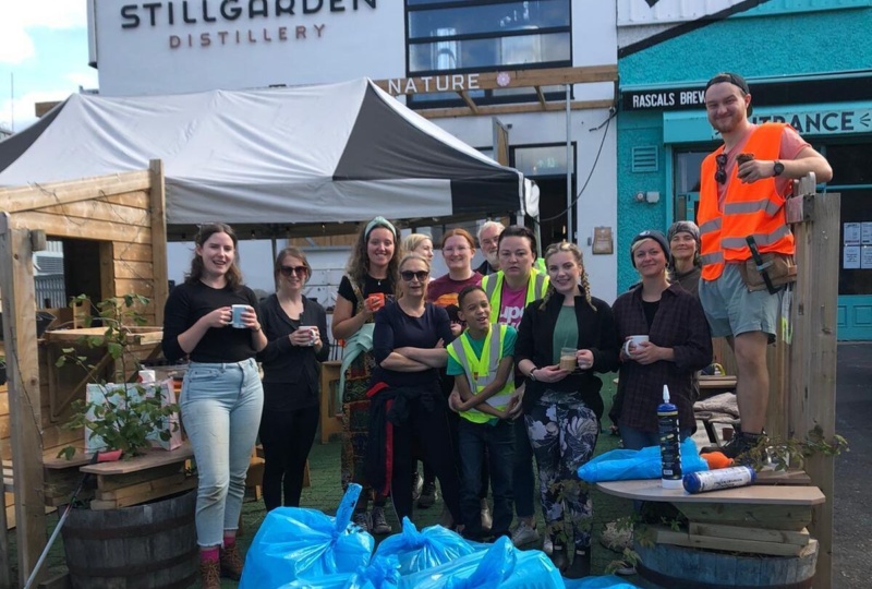 Social Botanists community clean-up day.