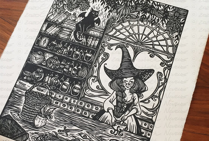 Hazel and Batcat, characters by Elisabeth Neveux