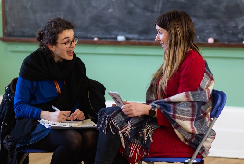 DCCCC website news stories 800 x 540 Two women talking and engaging