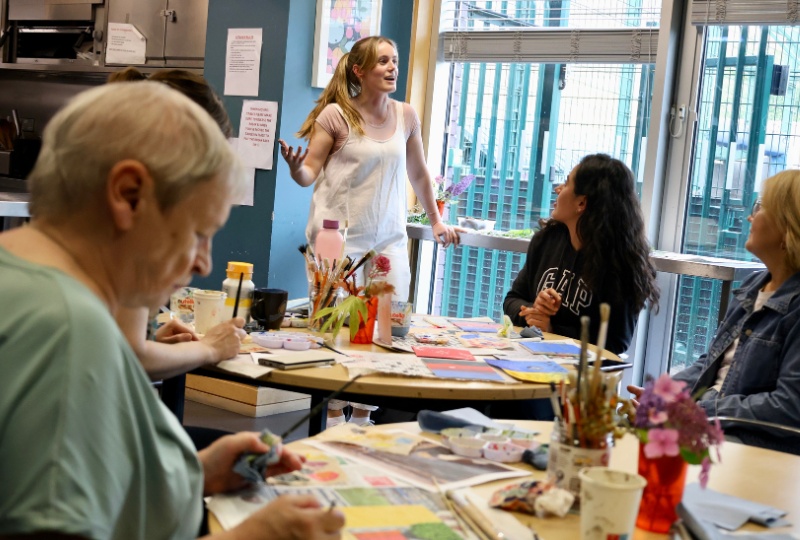 Decorative creative residencies people join a creatice workshop with artist Siobhan o callaghan in ballybough dublin 3 website 800x540