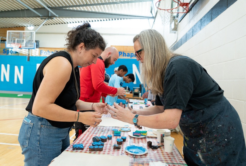 Decorative creative residency people working with artist in dublin sports and recreation centre 800x540