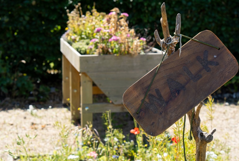 Richmond Barracks WALK sign at the Community Garden 800 x 540