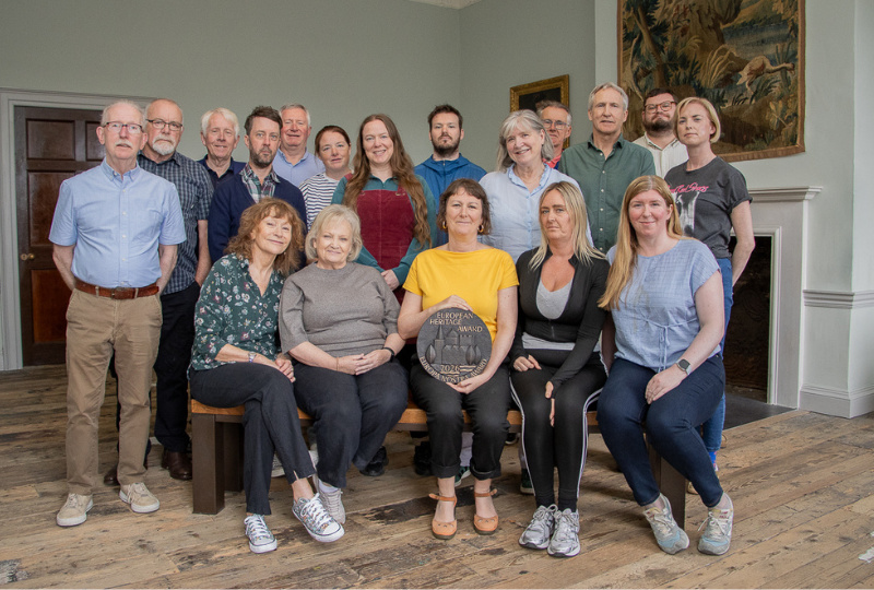 14 Henrietta Street Team members with the European Heritage Award