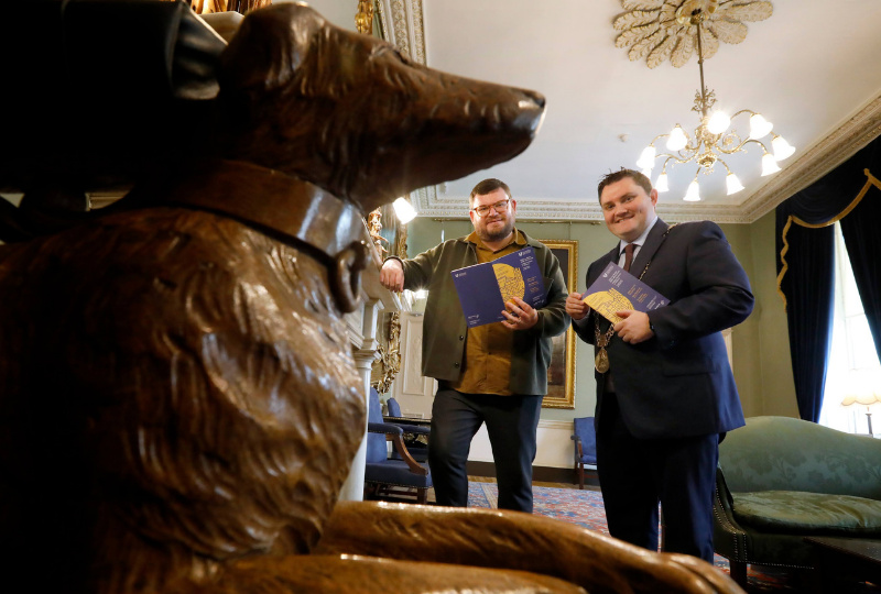 Festival Programmer Donal Fallon and Lord Mayor of Dublin Daryl Barron at the Mansion House launching the programme. Photo: Mark Stedman.
