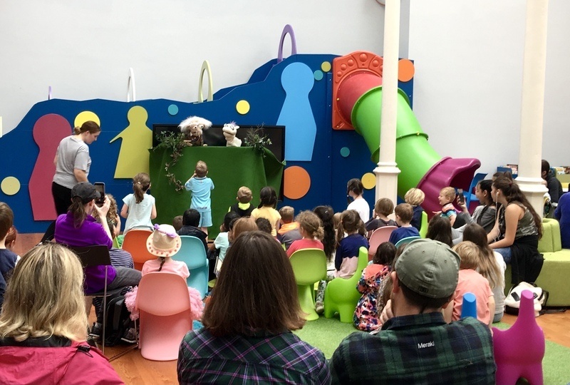 Puppet show in Kevin Street Library