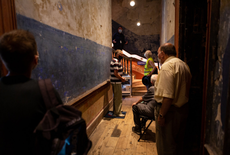 As soon as restrictions allowed, we welcomed the D8 Men's Shed to 14 Henrietta Street where tour guide Phelim Drew shared some of the history of the house. Photographer: Dan Butler.