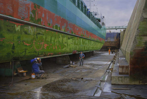 Dublin Port Graving Docks by Brian McCarthy