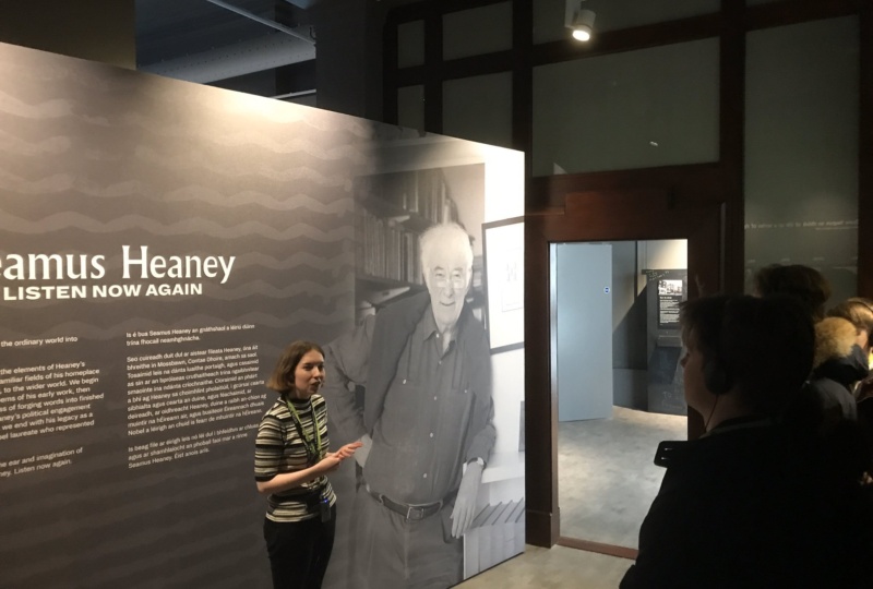 Jennifer Duffy giving a tour at NLI