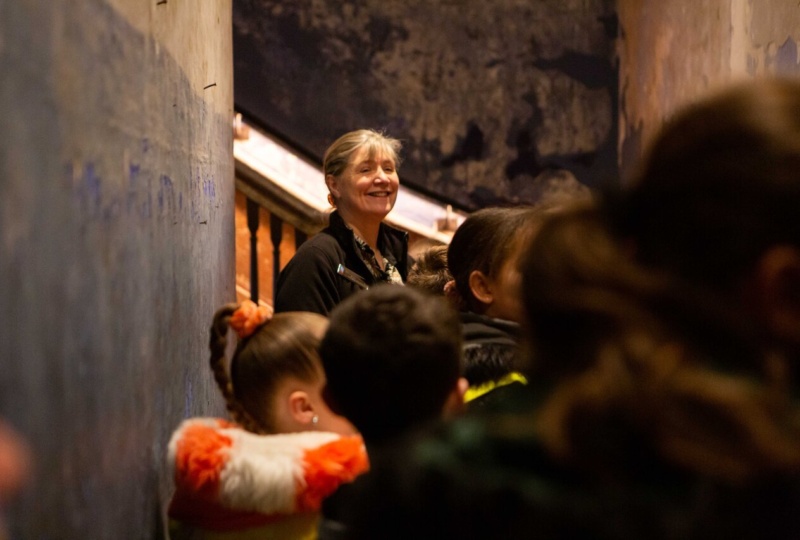 Sheila giving a tour in 14 Henrietta Street